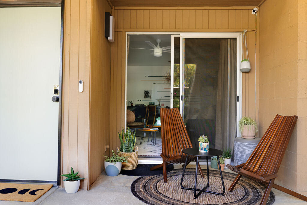 The Well southwestern minimalist living room Palm Springs
